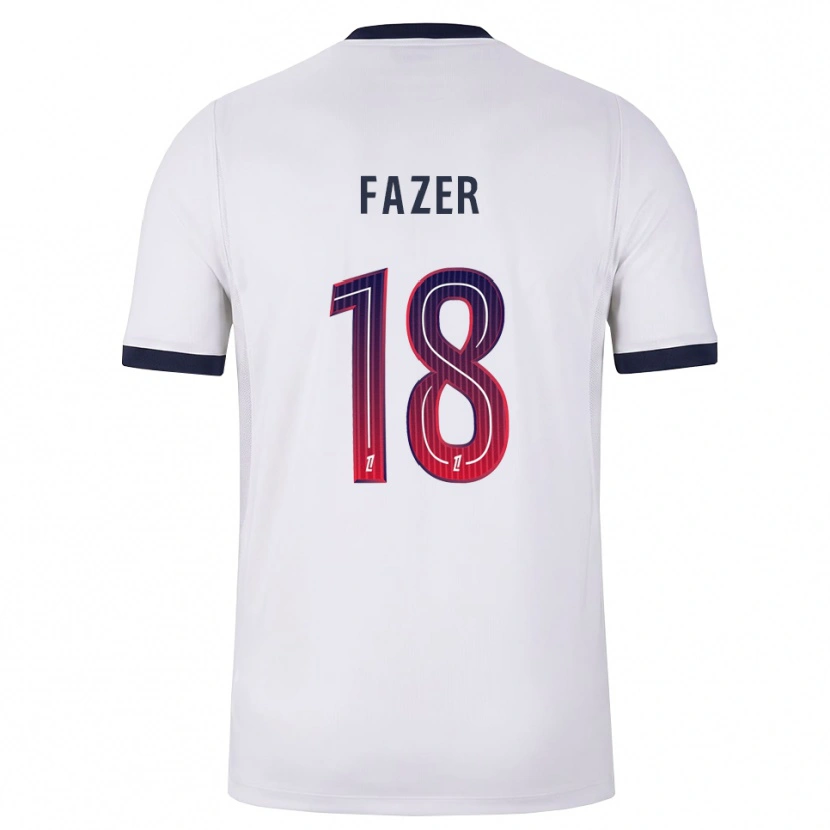 Danxen Kinder Laurina Fazer #18 Weiß Schwarz Rot Auswärtstrikot Trikot 2026/27 T-Shirt Schweiz