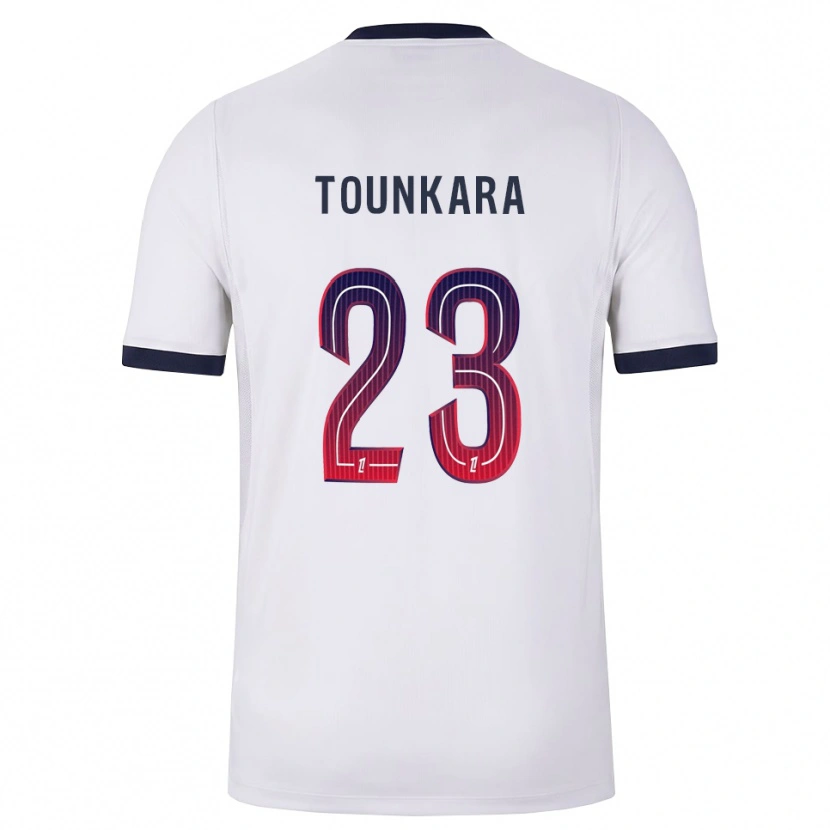 Danxen Kinder Aïssatou Tounkara #23 Weiß Schwarz Rot Auswärtstrikot Trikot 2026/27 T-Shirt Schweiz