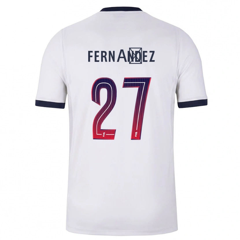 Danxen Kinder Dro Fernández #27 Weiß Schwarz Rot Auswärtstrikot Trikot 2026/27 T-Shirt Schweiz