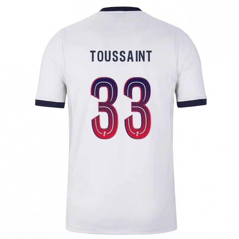 Danxen Kinder Océane Toussaint #33 Weiß Schwarz Rot Auswärtstrikot Trikot 2026/27 T-Shirt Schweiz