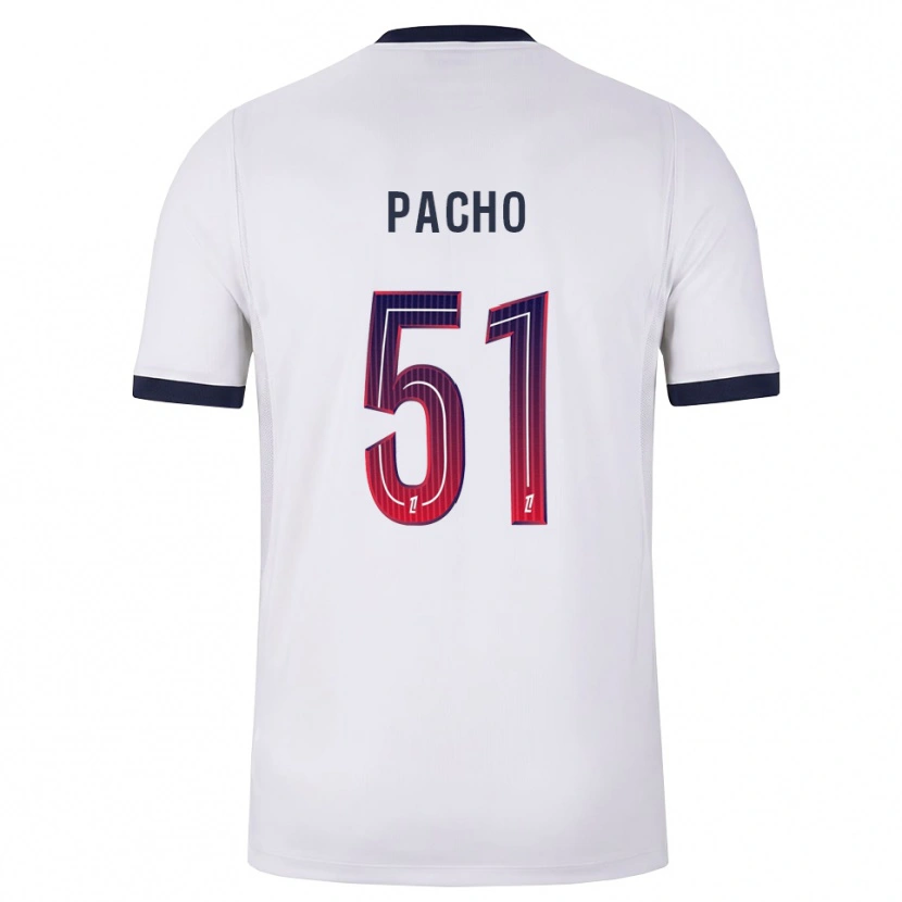 Danxen Kinder Willian Pacho #51 Weiß Schwarz Rot Auswärtstrikot Trikot 2026/27 T-Shirt Schweiz