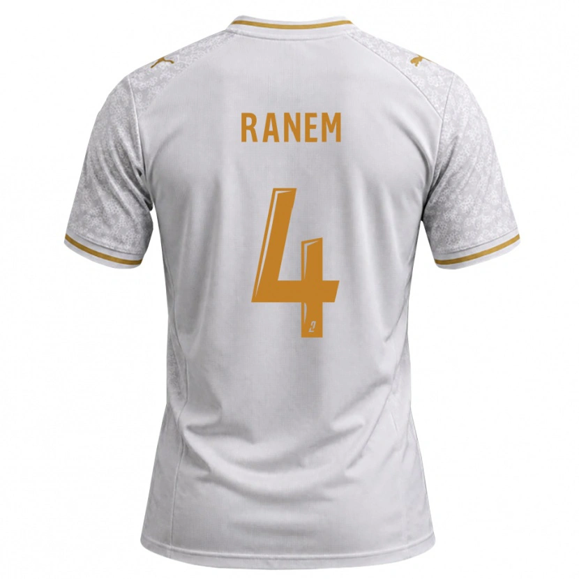 Danxen Kinder Nassim Ranem #4 Weiß Grau Goldrute Auswärtstrikot Trikot 2026/27 T-Shirt Schweiz