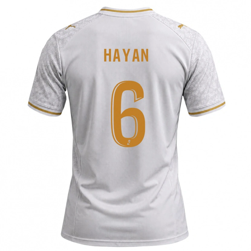 Danxen Kinder Zahid Hayan #6 Weiß Grau Goldrute Auswärtstrikot Trikot 2026/27 T-Shirt Schweiz
