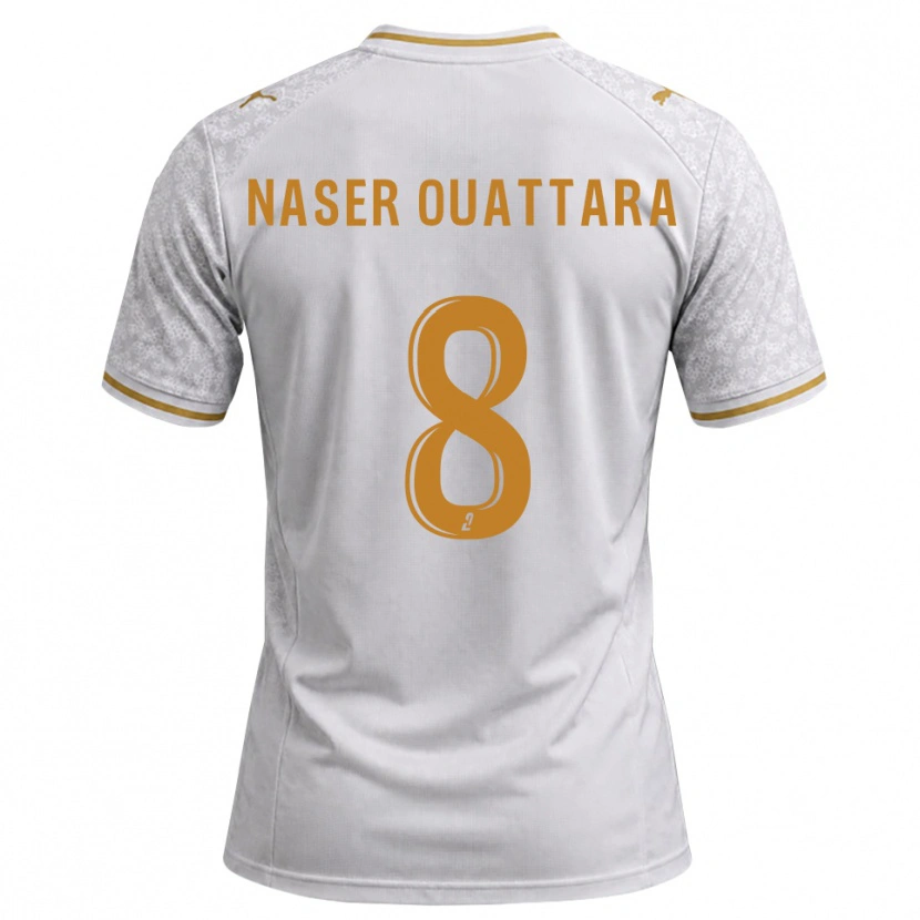 Danxen Kinder Papus Naser Ouattara #8 Weiß Grau Goldrute Auswärtstrikot Trikot 2026/27 T-Shirt Schweiz