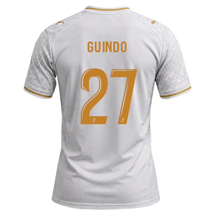 Danxen Kinder Daouda Guindo #27 Weiß Grau Goldrute Auswärtstrikot Trikot 2026/27 T-Shirt Schweiz