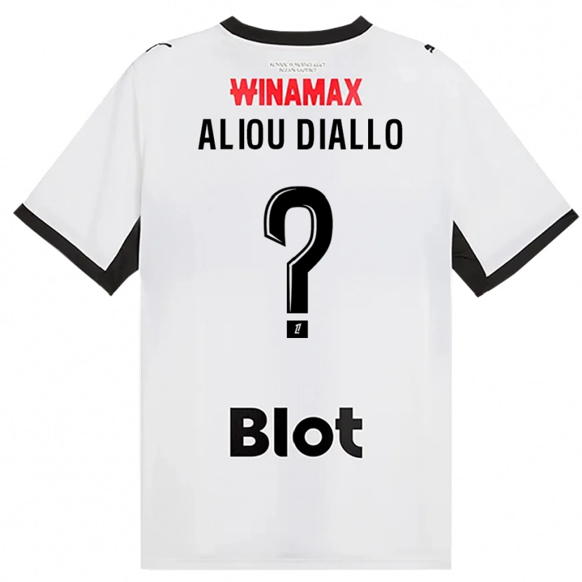 Danxen Kinder Mamadou Aliou Diallo #0 Schwarz Weiß Rot Auswärtstrikot Trikot 2026/27 T-Shirt Schweiz