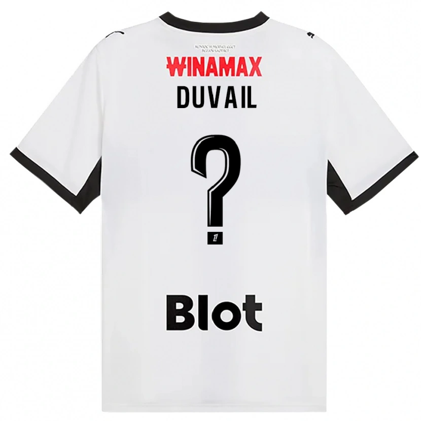 Danxen Kinder Jules Duvail #0 Schwarz Weiß Rot Auswärtstrikot Trikot 2026/27 T-Shirt Schweiz