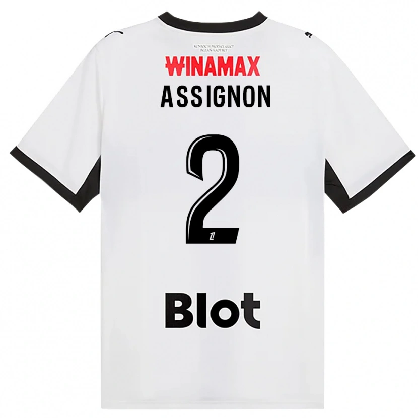 Danxen Kinder Kenny Assignon #2 Schwarz Weiß Rot Auswärtstrikot Trikot 2026/27 T-Shirt Schweiz