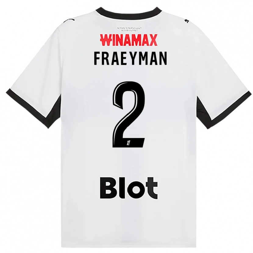 Danxen Kinder Dorian Fraeyman #2 Schwarz Weiß Rot Auswärtstrikot Trikot 2026/27 T-Shirt Schweiz