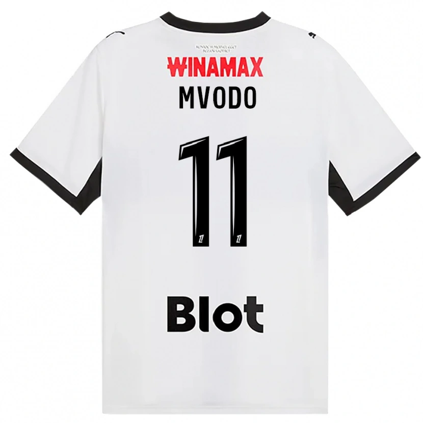 Danxen Kinder Steeve Mvodo Mvodo #11 Schwarz Weiß Rot Auswärtstrikot Trikot 2026/27 T-Shirt Schweiz