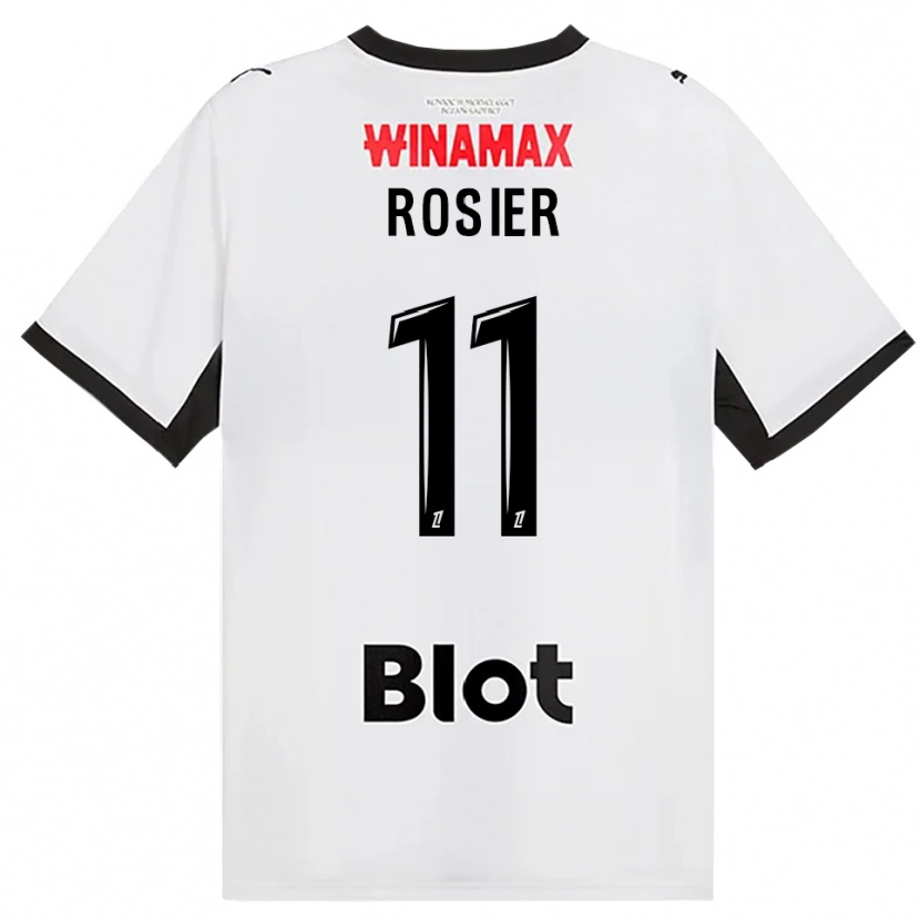Danxen Kinder Lucas Rosier #11 Schwarz Weiß Rot Auswärtstrikot Trikot 2026/27 T-Shirt Schweiz