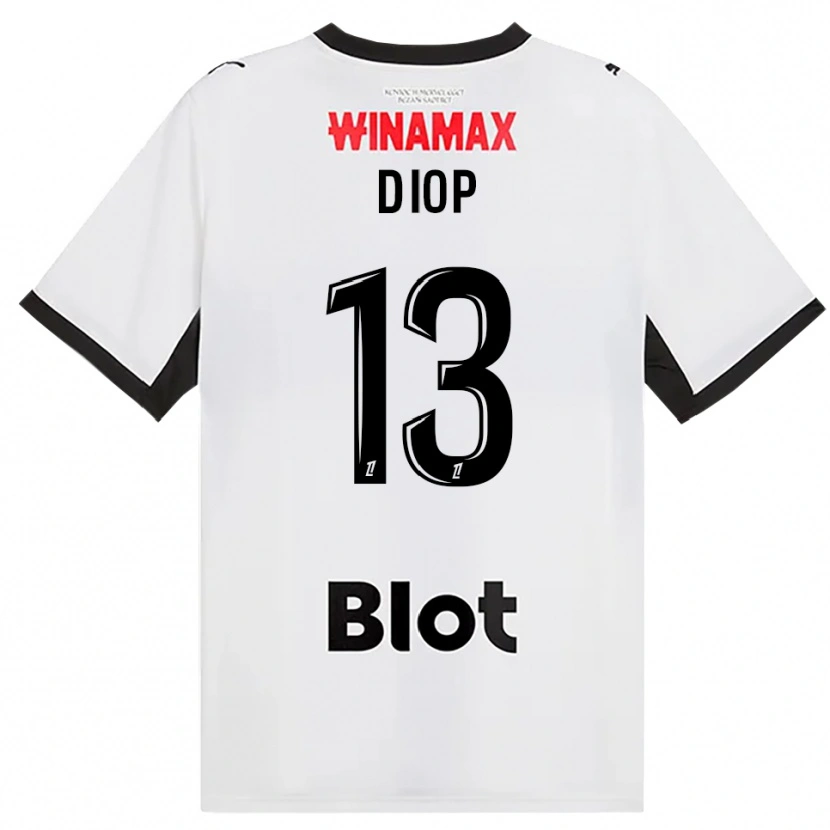 Danxen Kinder Noham Diop #13 Schwarz Weiß Rot Auswärtstrikot Trikot 2026/27 T-Shirt Schweiz