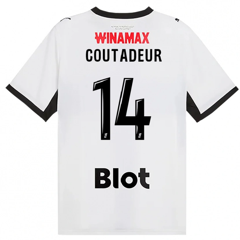 Danxen Kinder Diego Coutadeur #14 Schwarz Weiß Rot Auswärtstrikot Trikot 2026/27 T-Shirt Schweiz