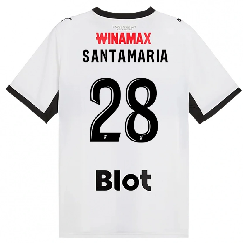 Danxen Kinder Baptiste Santamaria #28 Schwarz Weiß Rot Auswärtstrikot Trikot 2026/27 T-Shirt Schweiz