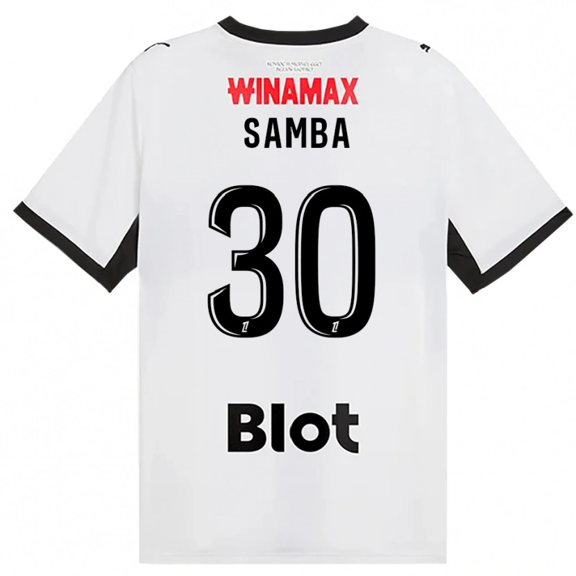 Danxen Kinder Brice Samba #30 Schwarz Weiß Rot Auswärtstrikot Trikot 2026/27 T-Shirt Schweiz