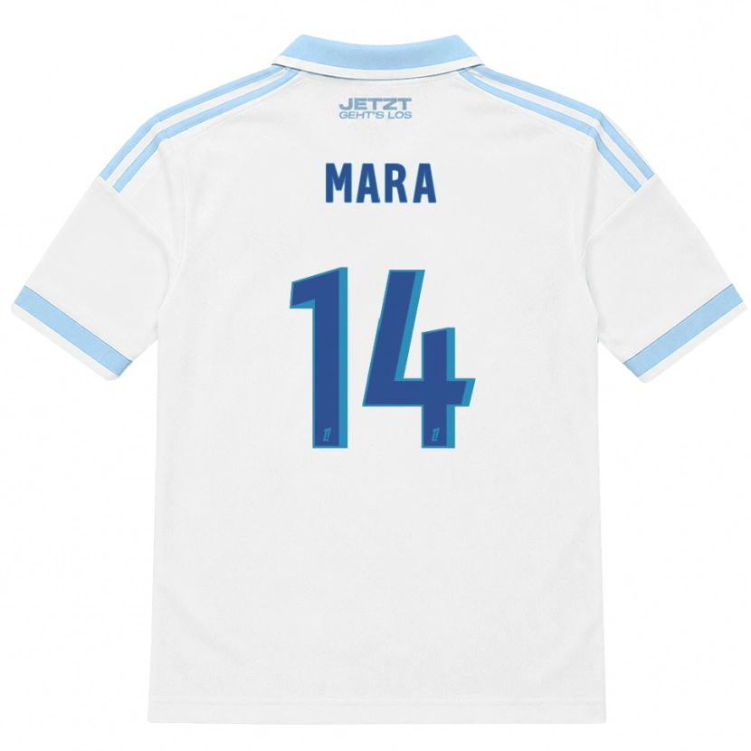Danxen Kinder Sékou Mara #14 Hellblau Weiß Rot Auswärtstrikot Trikot 2026/27 T-Shirt Schweiz