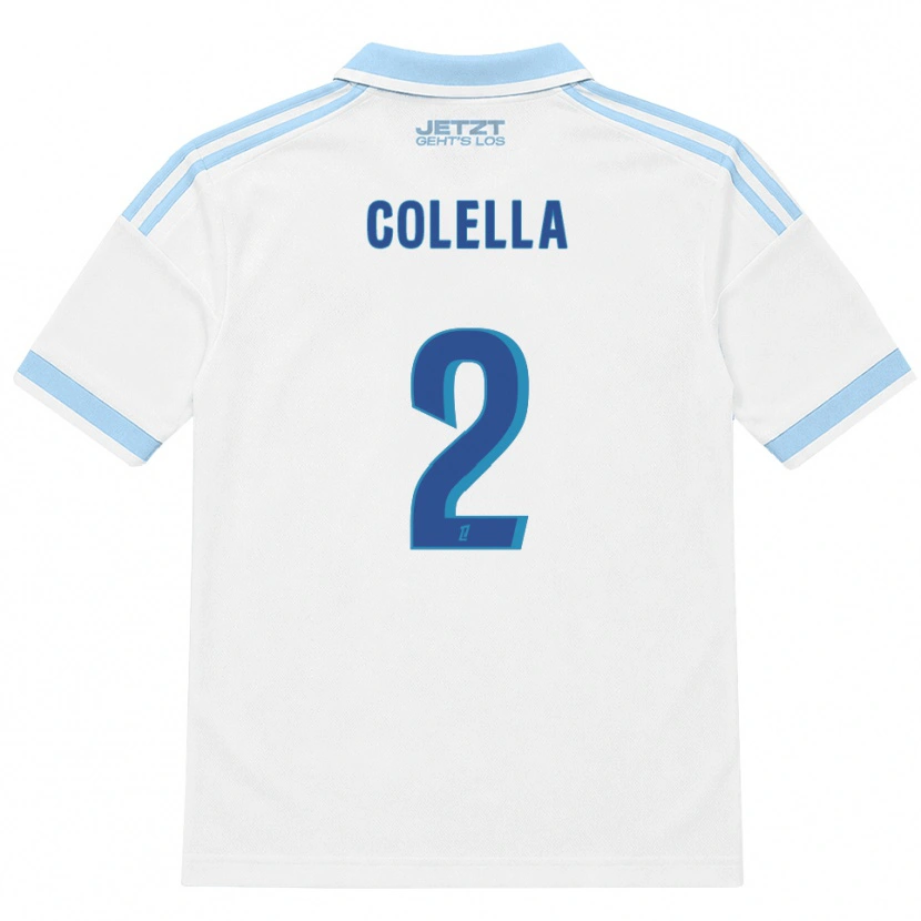 Danxen Kinder Hugo Colella #2 Hellblau Weiß Rot Auswärtstrikot Trikot 2026/27 T-Shirt Schweiz