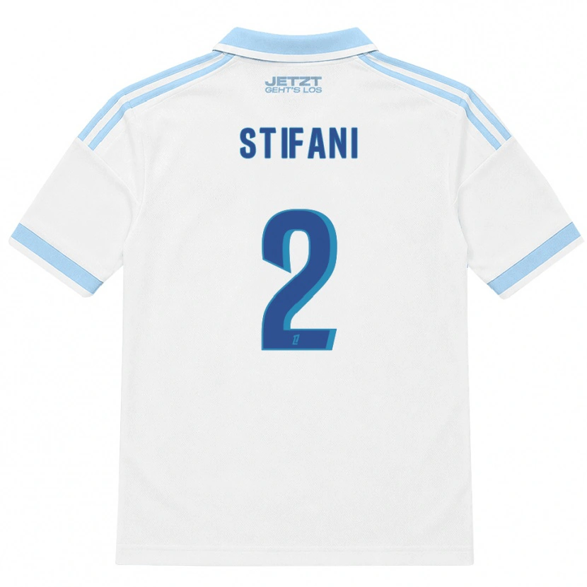 Danxen Kinder Nolaan Stifani #2 Hellblau Weiß Rot Auswärtstrikot Trikot 2026/27 T-Shirt Schweiz
