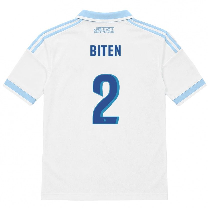 Danxen Kinder Clancy Valère Biten #2 Hellblau Weiß Rot Auswärtstrikot Trikot 2026/27 T-Shirt Schweiz