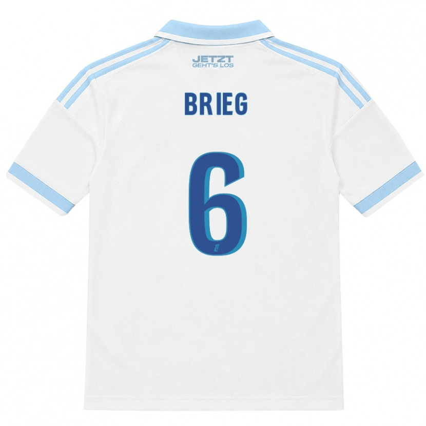 Danxen Kinder Redouan Brieg #6 Hellblau Weiß Rot Auswärtstrikot Trikot 2026/27 T-Shirt Schweiz