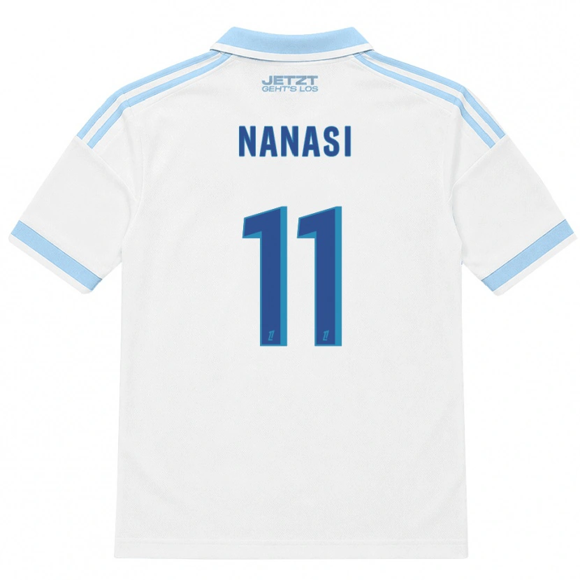 Danxen Kinder Sebastian Nanasi #11 Hellblau Weiß Rot Auswärtstrikot Trikot 2026/27 T-Shirt Schweiz