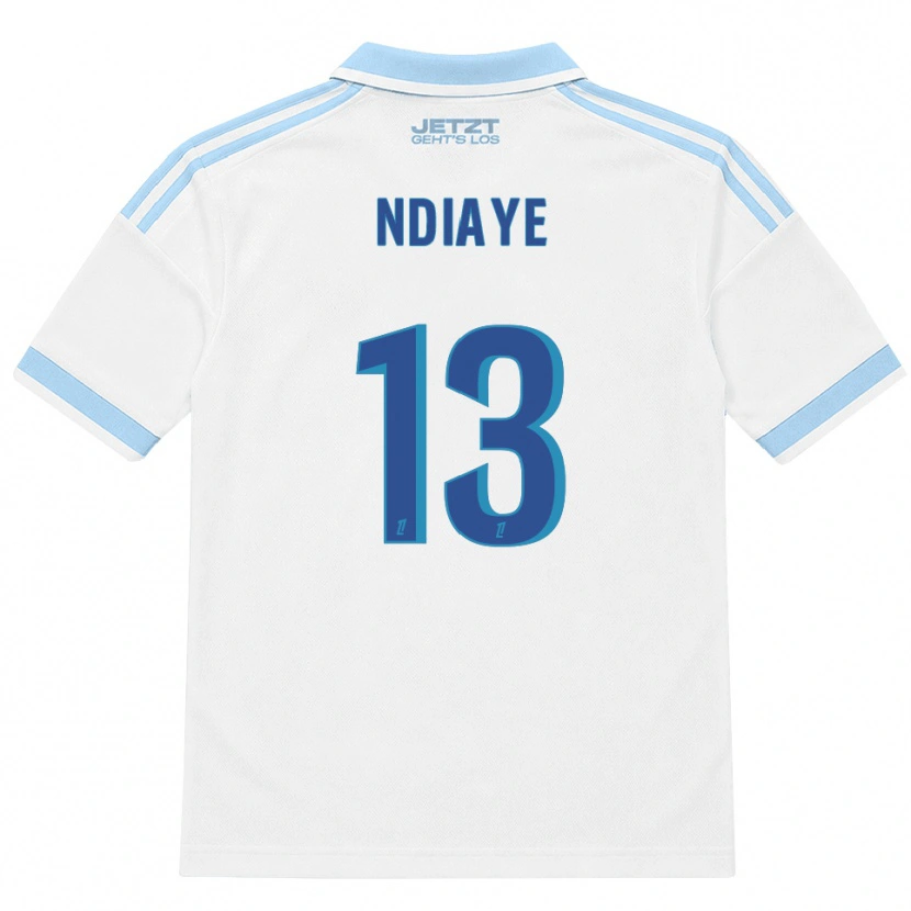 Danxen Kinder Serigne Ndiaye #13 Hellblau Weiß Rot Auswärtstrikot Trikot 2026/27 T-Shirt Schweiz