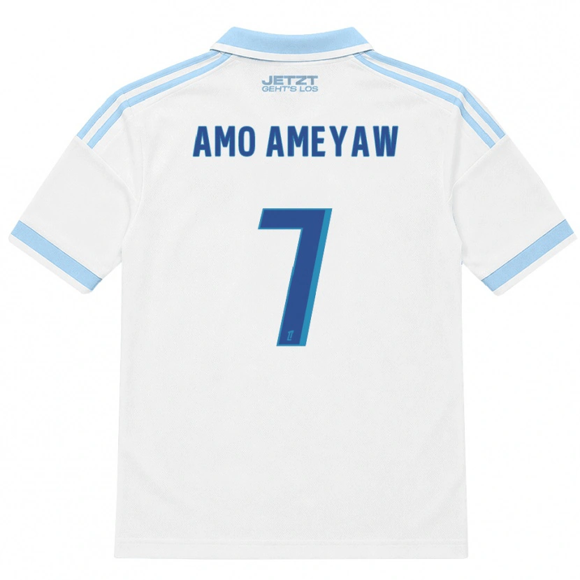 Danxen Kinder Samuel Amo-Ameyaw #7 Hellblau Weiß Rot Auswärtstrikot Trikot 2026/27 T-Shirt Schweiz