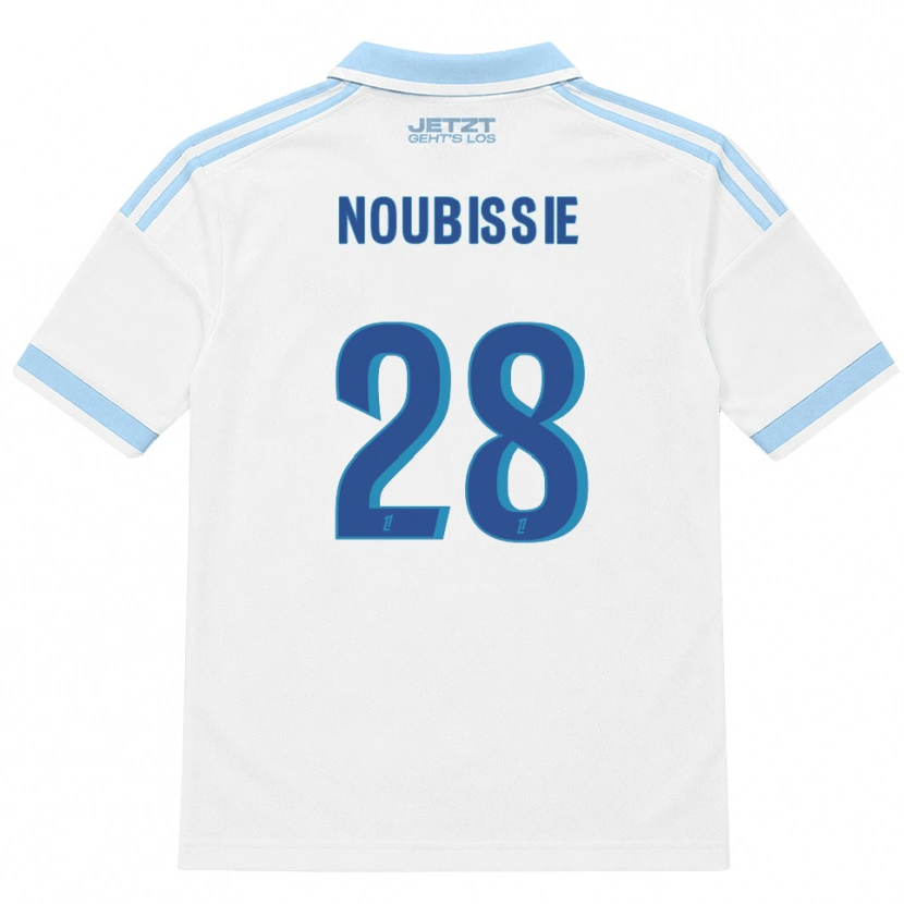 Danxen Kinder Tyrese Noubissie #28 Hellblau Weiß Rot Auswärtstrikot Trikot 2026/27 T-Shirt Schweiz