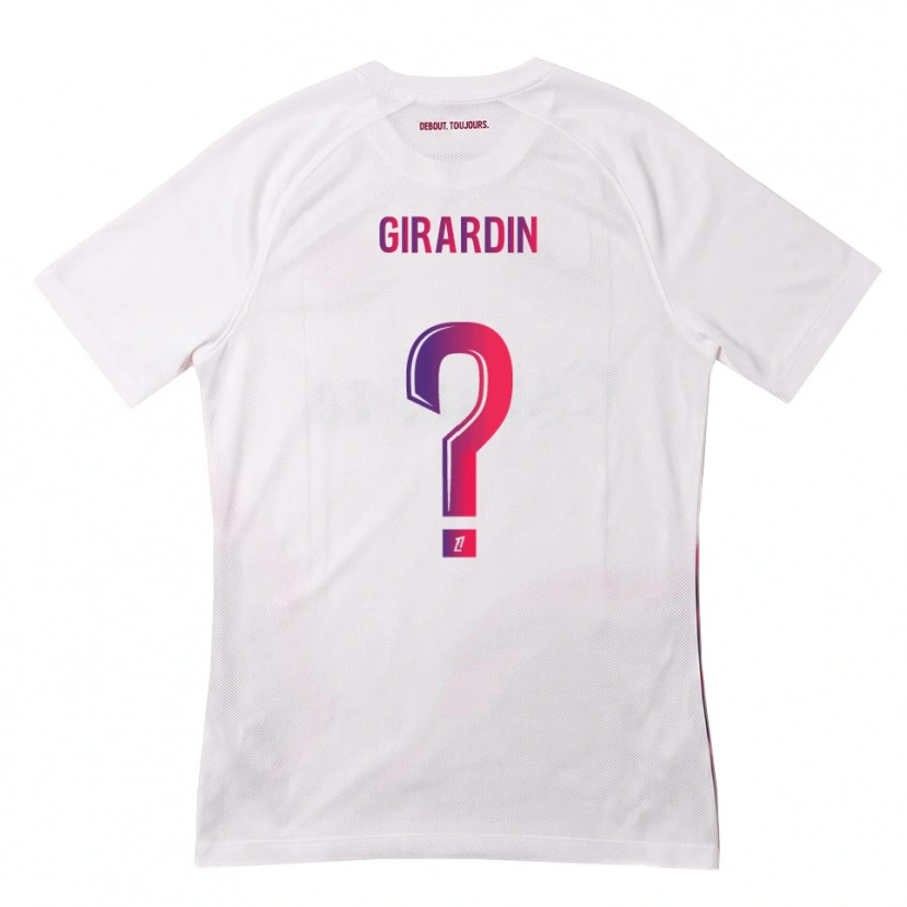 Danxen Kinder Elijah Girardin #0 Weiß Pink Lila Auswärtstrikot Trikot 2026/27 T-Shirt Schweiz
