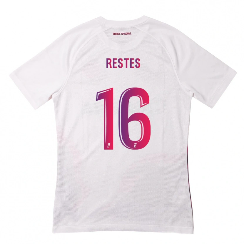 Danxen Kinder Guillaume Restes #16 Weiß Pink Lila Auswärtstrikot Trikot 2026/27 T-Shirt Schweiz