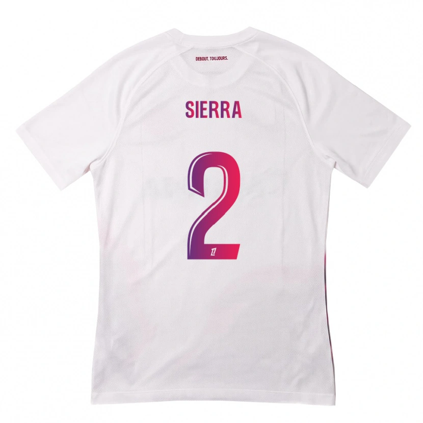 Danxen Kinder Pauline Sierra #2 Weiß Pink Lila Auswärtstrikot Trikot 2026/27 T-Shirt Schweiz