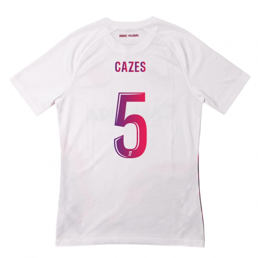Danxen Kinder Manon Cazes #5 Weiß Pink Lila Auswärtstrikot Trikot 2026/27 T-Shirt Schweiz