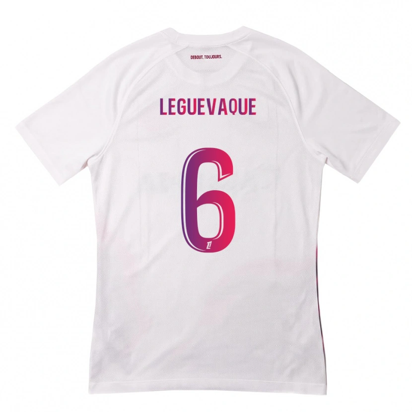 Danxen Kinder Laurie Leguevaque #6 Weiß Pink Lila Auswärtstrikot Trikot 2026/27 T-Shirt Schweiz