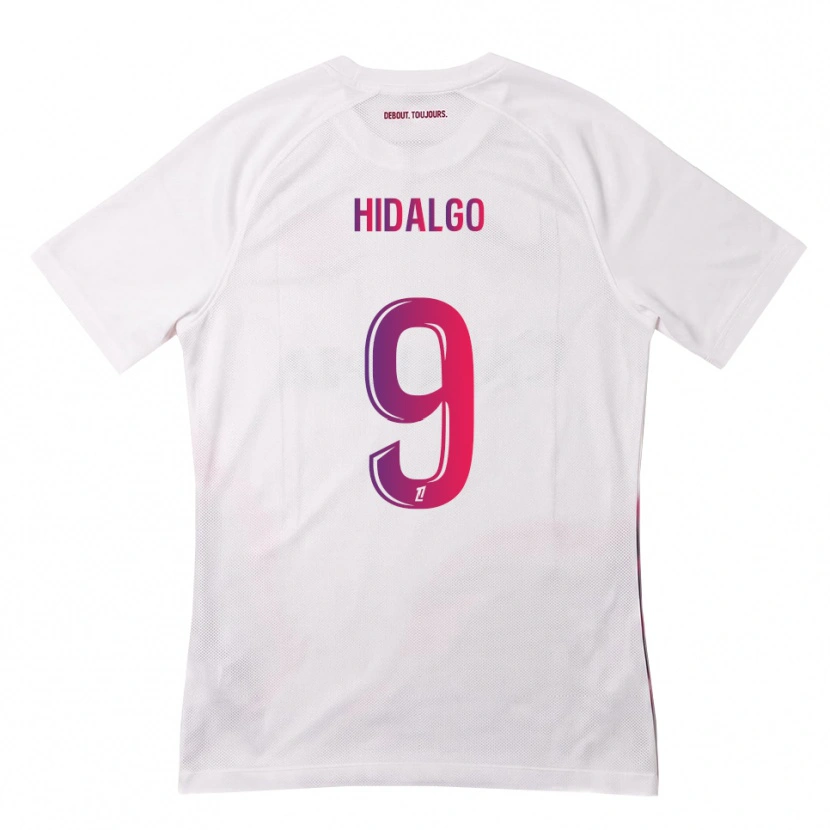 Danxen Kinder Santiago Hidalgo #9 Weiß Pink Lila Auswärtstrikot Trikot 2026/27 T-Shirt Schweiz