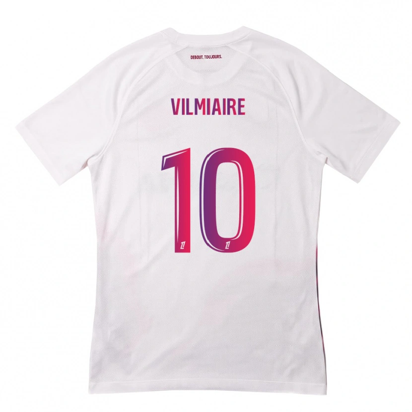 Danxen Kinder Kelly Vilmiaire #10 Weiß Pink Lila Auswärtstrikot Trikot 2026/27 T-Shirt Schweiz