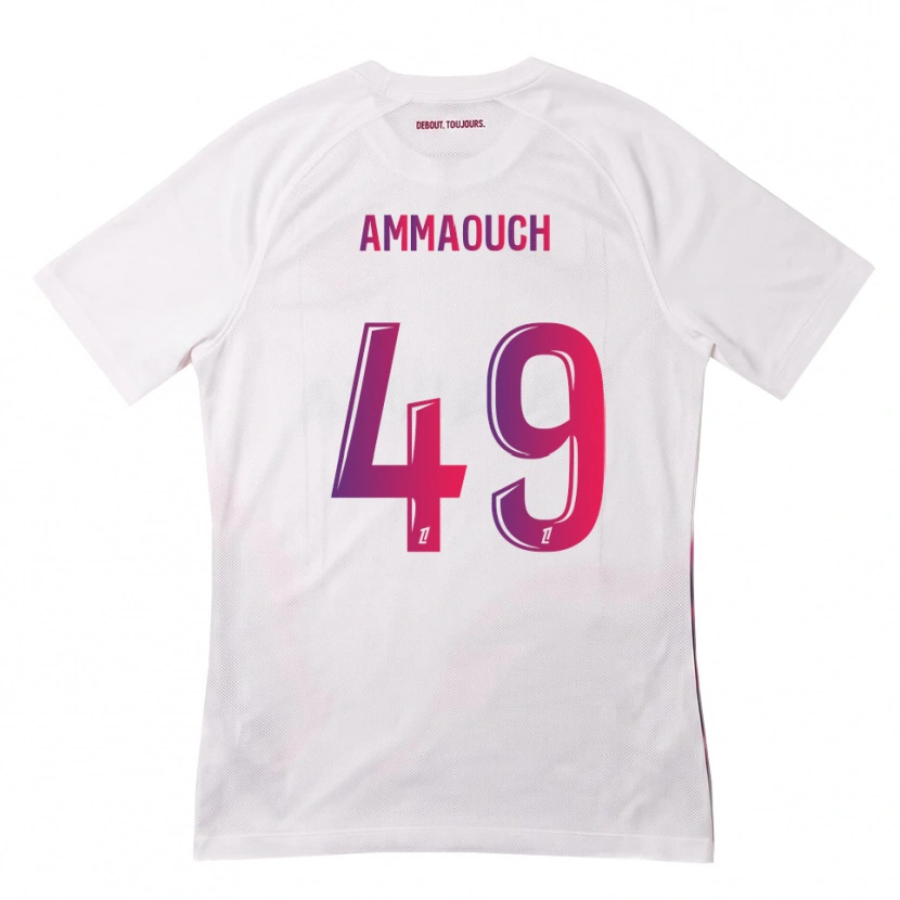 Danxen Kinder Aymen Amaaouch #49 Weiß Pink Lila Auswärtstrikot Trikot 2026/27 T-Shirt Schweiz