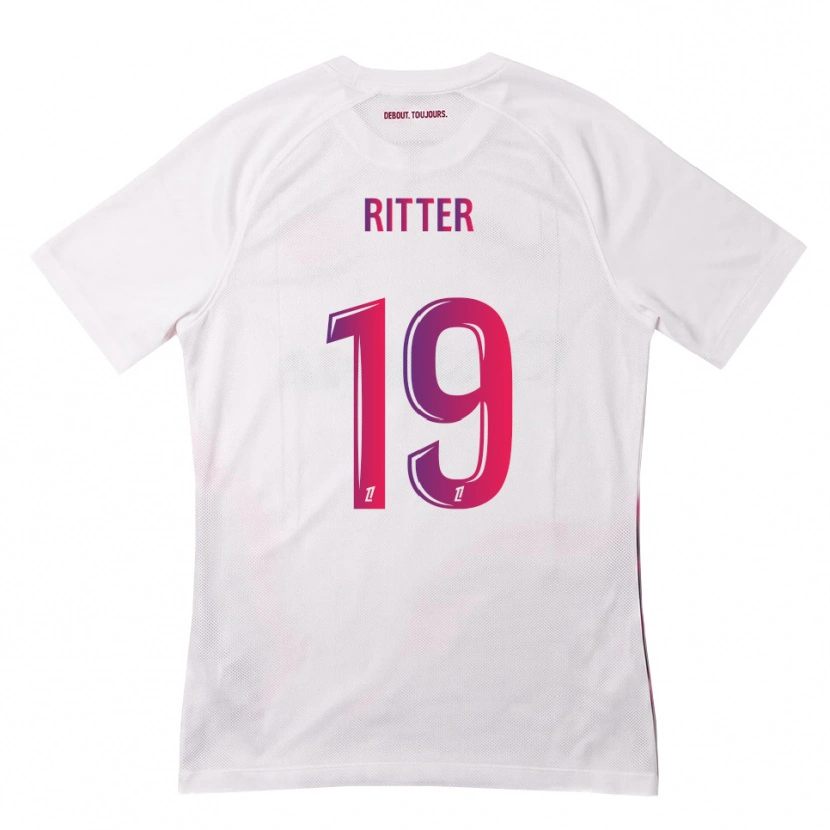Danxen Kinder Morgane Ritter #19 Weiß Pink Lila Auswärtstrikot Trikot 2026/27 T-Shirt Schweiz