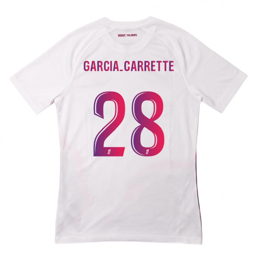 Danxen Kinder Hortense Garcia-Carrette #28 Weiß Pink Lila Auswärtstrikot Trikot 2026/27 T-Shirt Schweiz