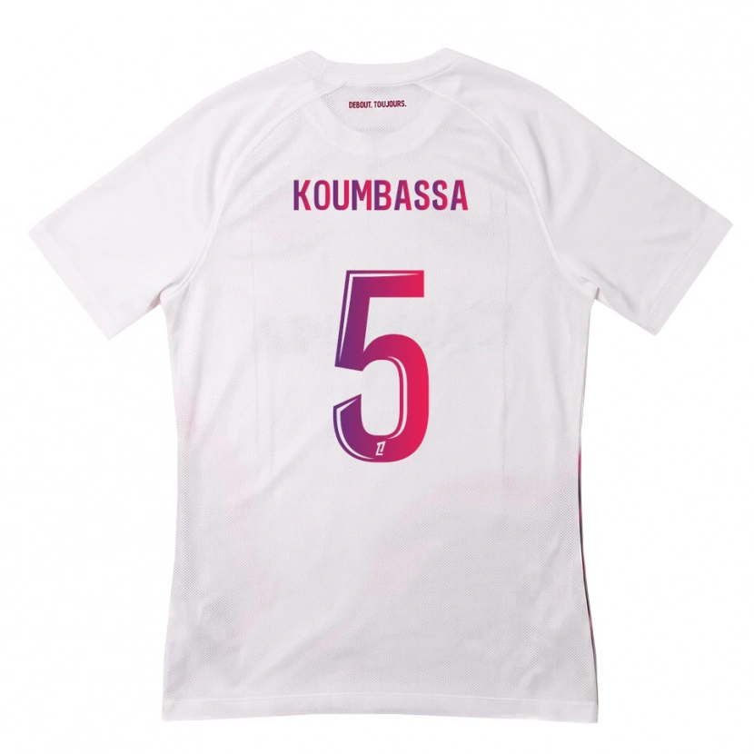 Danxen Kinder Seny Koumbassa #5 Weiß Pink Lila Auswärtstrikot Trikot 2026/27 T-Shirt Schweiz