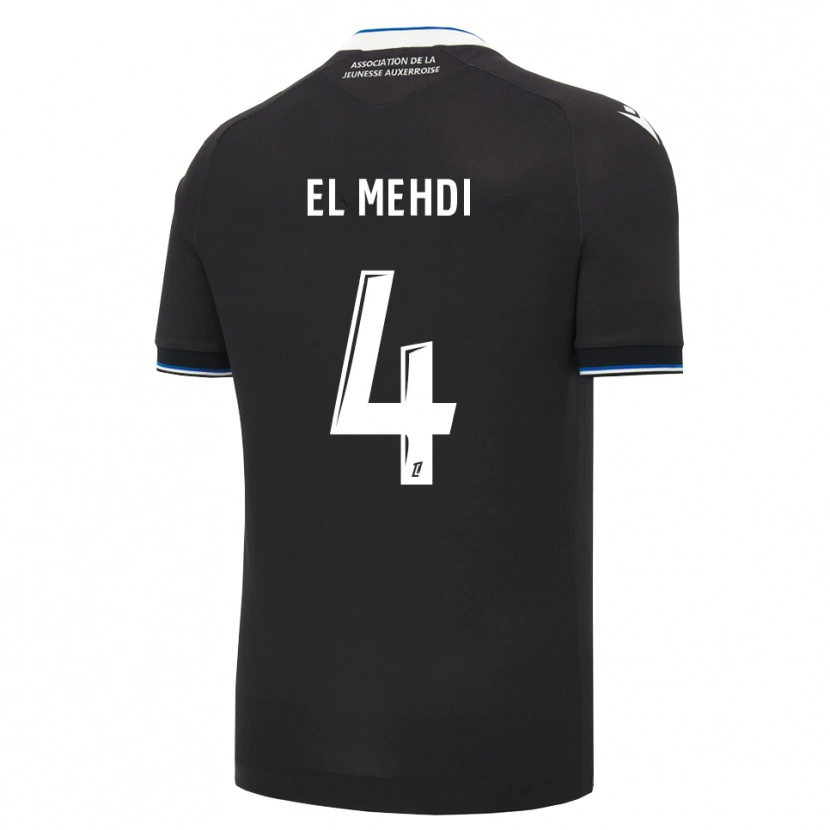 Danxen Kinder Chihab El Mehdi #4 Schwarz Blau Weiß Auswärtstrikot Trikot 2026/27 T-Shirt Schweiz