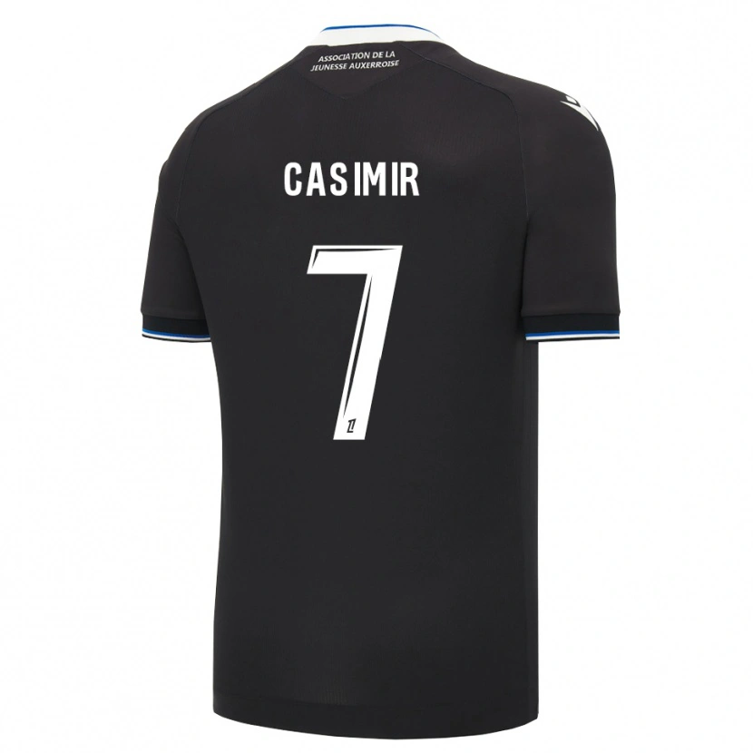 Danxen Kinder Josué Casimir #7 Schwarz Blau Weiß Auswärtstrikot Trikot 2026/27 T-Shirt Schweiz