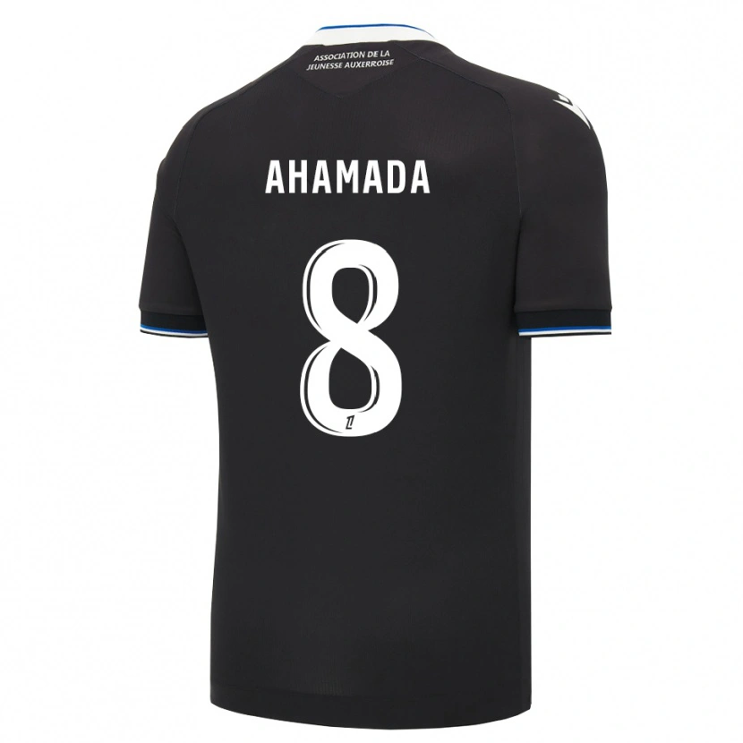Danxen Kinder Naouirou Ahamada #8 Schwarz Blau Weiß Auswärtstrikot Trikot 2026/27 T-Shirt Schweiz