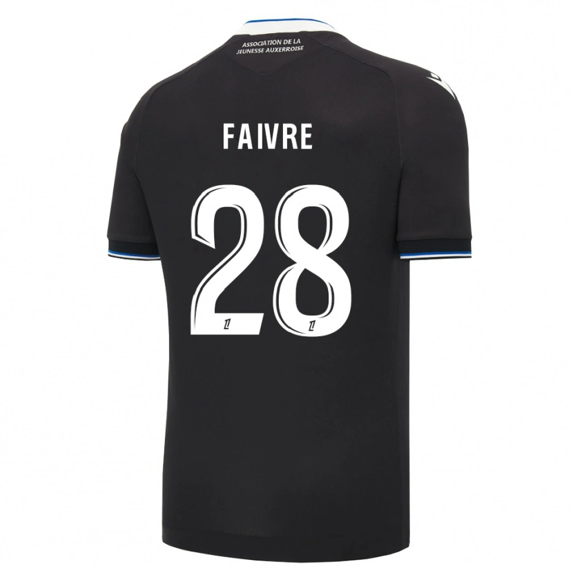 Danxen Kinder Romain Faivre #28 Schwarz Blau Weiß Auswärtstrikot Trikot 2026/27 T-Shirt Schweiz