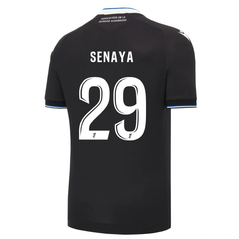 Danxen Kinder Marvin Senaya #29 Schwarz Blau Weiß Auswärtstrikot Trikot 2026/27 T-Shirt Schweiz