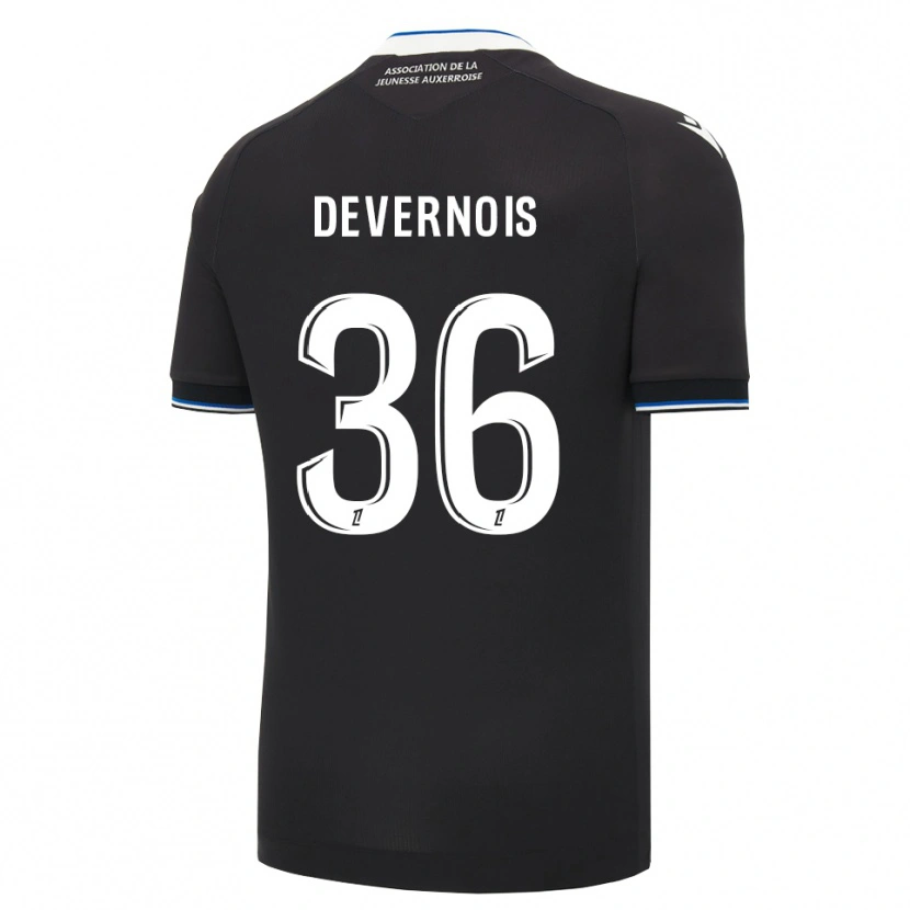 Danxen Kinder Tidiane Devernois #36 Schwarz Blau Weiß Auswärtstrikot Trikot 2026/27 T-Shirt Schweiz