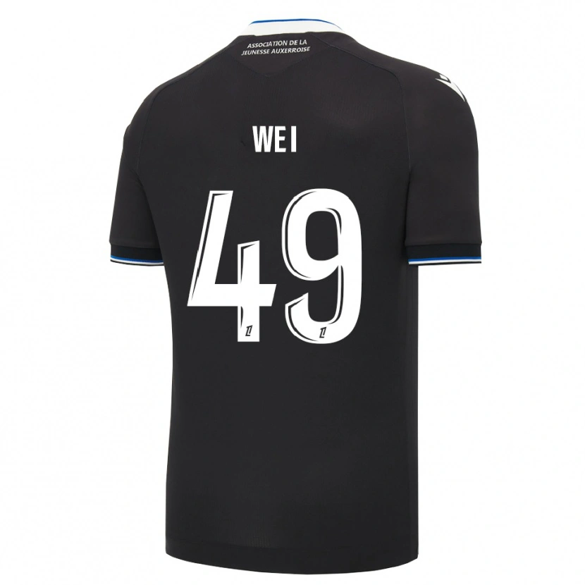 Danxen Kinder Xiangxin Wei #49 Schwarz Blau Weiß Auswärtstrikot Trikot 2026/27 T-Shirt Schweiz