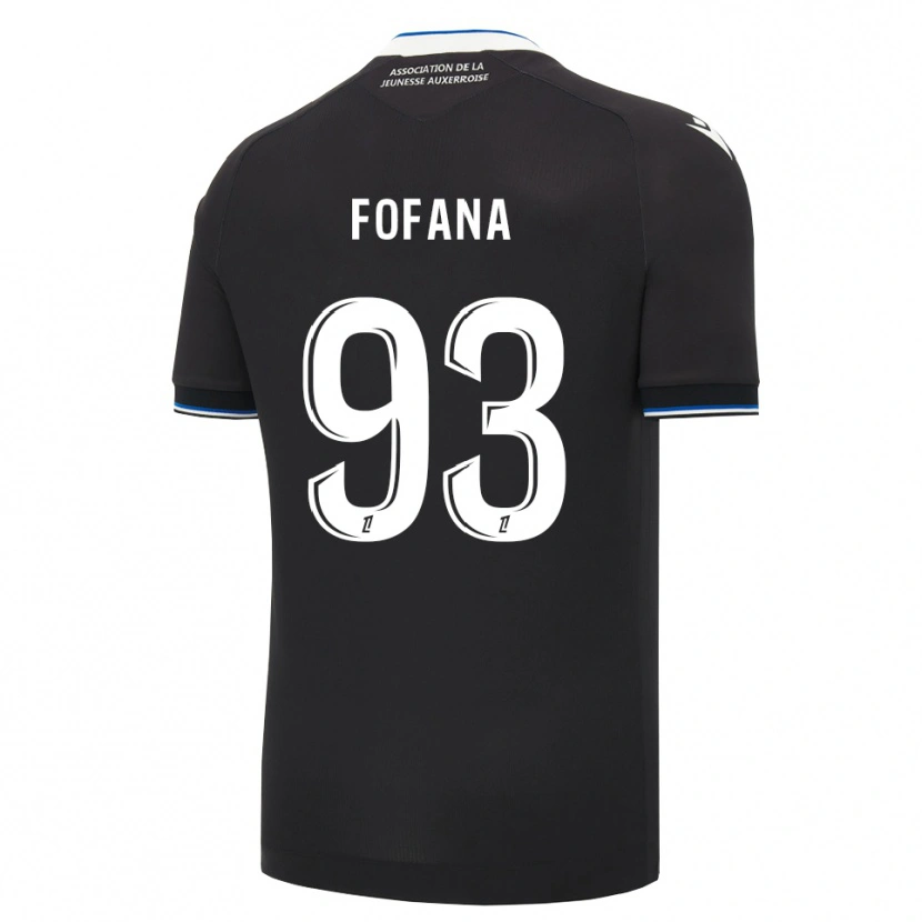 Danxen Kinder Sékou Fofana #93 Schwarz Blau Weiß Auswärtstrikot Trikot 2026/27 T-Shirt Schweiz