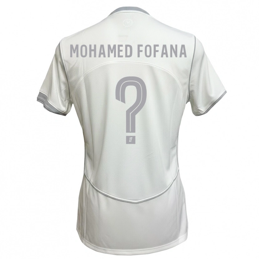 Danxen Kinder Yanis Mohamed Fofana #0 Weiß Grau Auswärtstrikot Trikot 2026/27 T-Shirt Schweiz