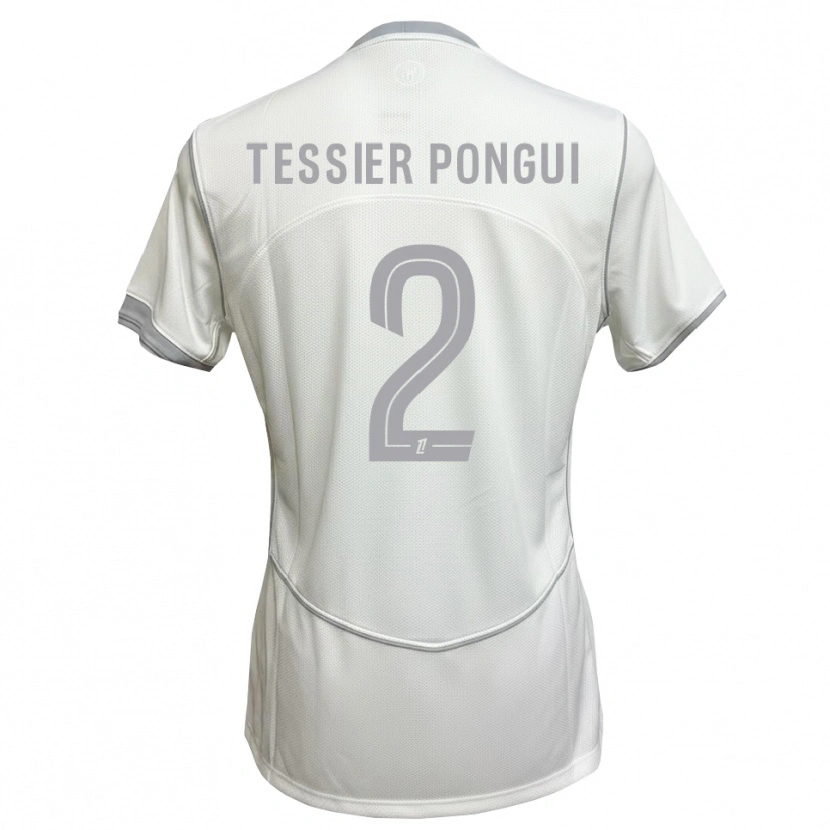 Danxen Kinder Leyti Tessier Pongui #2 Weiß Grau Auswärtstrikot Trikot 2026/27 T-Shirt Schweiz