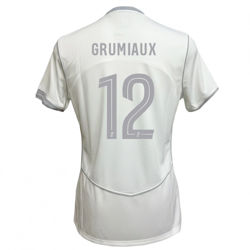 Danxen Kinder Bibi Grumiaux #12 Weiß Grau Auswärtstrikot Trikot 2026/27 T-Shirt Schweiz